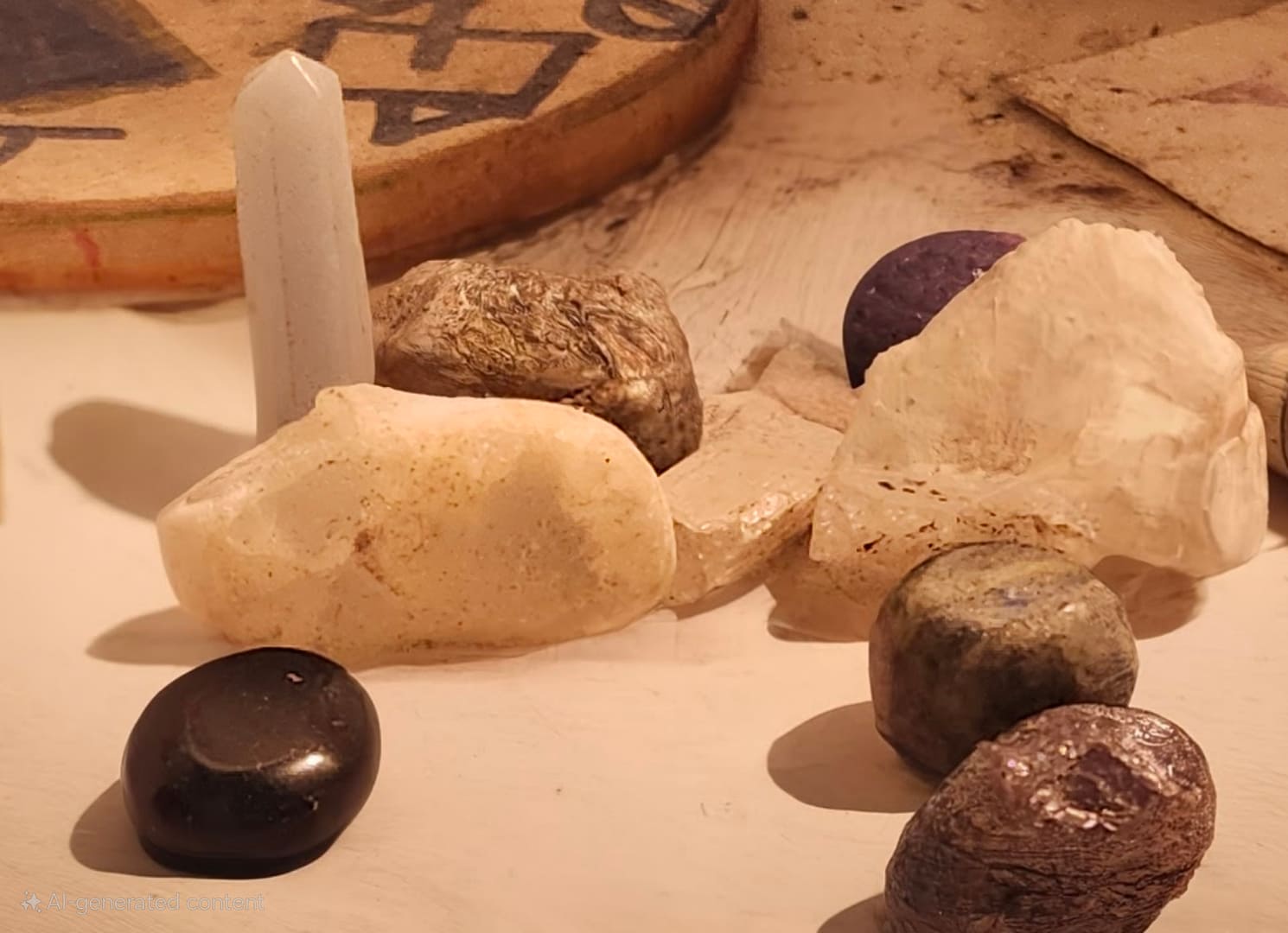 Crystals on Desk